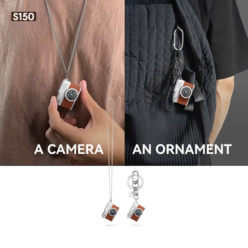 Retro Mini Camera with Screen - 1080P Portable Video Recorder for Indoor and Outdoor Use