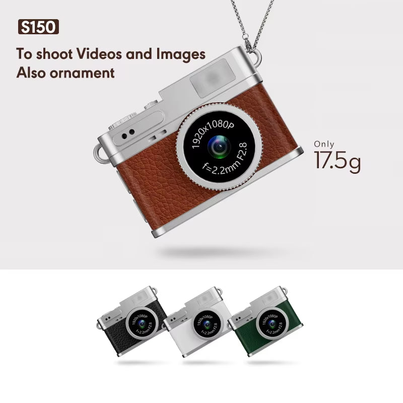 Retro Mini Camera with Screen - 1080P Portable Video Recorder for Indoor and Outdoor Use